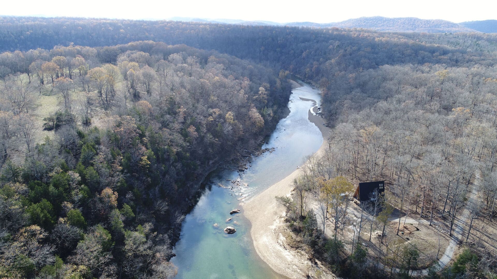 A-Frame drone aerial